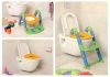 KidsKit WC fellépő lépcső, bili és szűkítő, 3 az 1-ben, kék-narancs-zöld