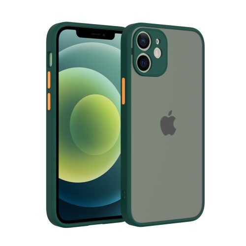 iPhone12 Mini műanyag tok, zöld, narancs