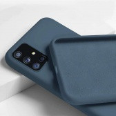 Apple iPhone 12 Pro Max, Premium szilikon tok, Kék