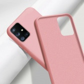 Samsung A52/A52s 5G, Premium szilikon tok, Pink