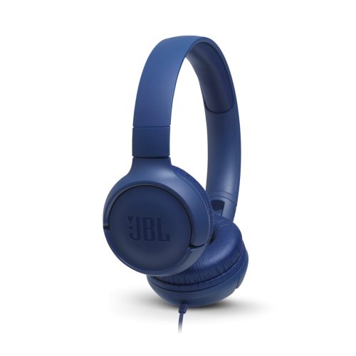 JBL T500 vezetékes fejhallgató, Kék