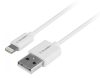 Gogen Lightning kábel 2m, fehér, adat és töltő csatlakozó, USB 2.0 A