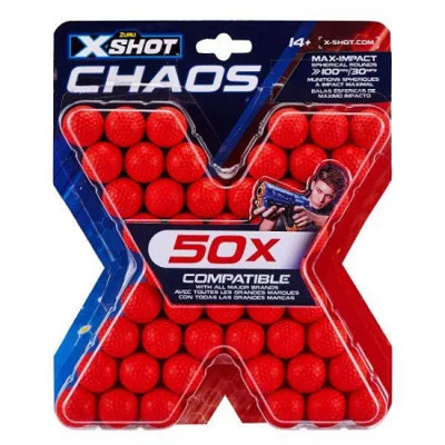 X-SHOT Chaos 50 Dart Balls Refill Szivacstöltény