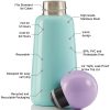 LUND Skittle Mini BPA mentes acél kulacs 300ML Menta/Lila
