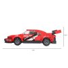 COGO® 3425 | legó-kompatibilis autós építőjáték | 195 db építőkocka | Piros GT versenyautó