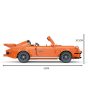 COGO® 5820 | legó-technic-kompatibilis építőjáték | 915 db építőkocka | Narancssárga Porsche roadster