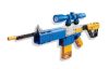 QMAN® 52005 | lego-technic-kompatibilis építőjáték | 629 db építőkocka | M4 gépkarabély automata puska – 8x-os nagyítású távcsővel, 2 tárral, 20db szivacs tölténnyel
