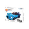 WANGE® 2873 | lego-kompatibilis építőjáték | 139 db építőkocka | Supercar kék sportkocsi