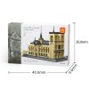 WANGE® 5210 | lego-kompatibilis építőjáték | 1380 db építőkocka | Notre Dame katedrális – Párizs