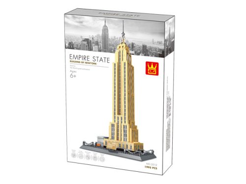 WANGE® 5212 | lego-kompatibilis építőjáték | 1995 db építőkocka | Empire State Building New York – USA