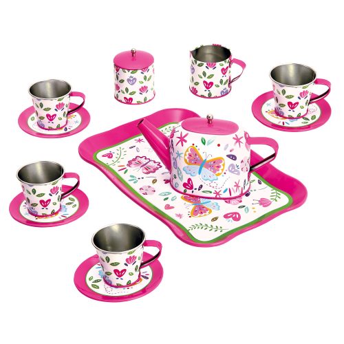 Bino Gyerek teakészlet, rózsaszín