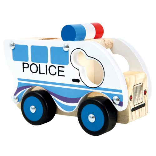 Bino Fából készült rendőrautó