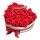 Szappanrózsa szívbox, fehér rózsadoboz - piros- S