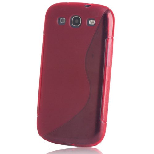 LG L Fino D290, TPU szilikon tok, S-Line, piros