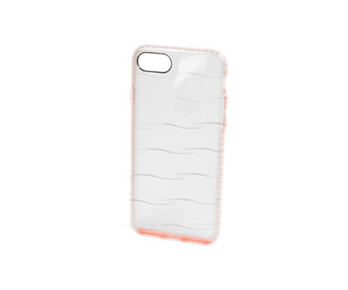 Apple iPhone 7 Plus / 8 Plus, Műanyag hátlap védőtok + szilikon védőkeret, Usams Mingo, átlátszó/rózsaszín