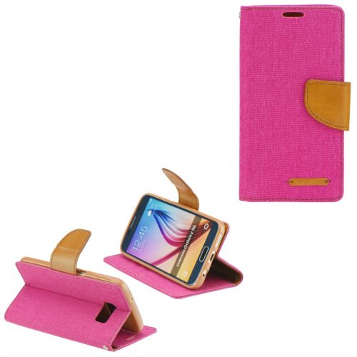 Apple iPhone 11 Pro Max, Oldalra nyíló tok, stand, Canvas Book, rózsaszín