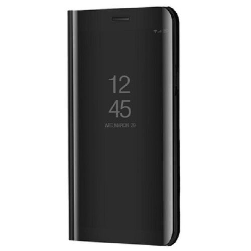 Huawei Mate 30 / 30 5G, Oldalra nyíló tok, hívás mutatóval, Smart View Cover, Fekete