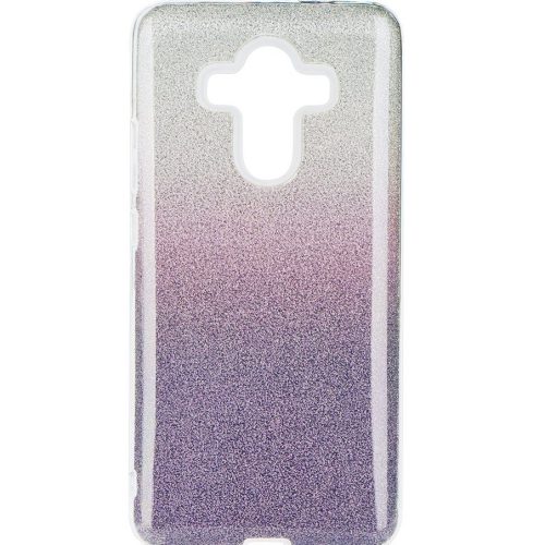 Apple iPhone 12 Pro Max, Szilikon tok, csillogó, Forcell Shining, lila/ezüst