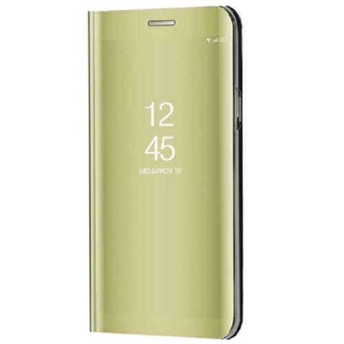 Huawei Honor V30 / V30 Pro, Oldalra nyíló tok, hívás mutatóval, Smart View Cover, Arany