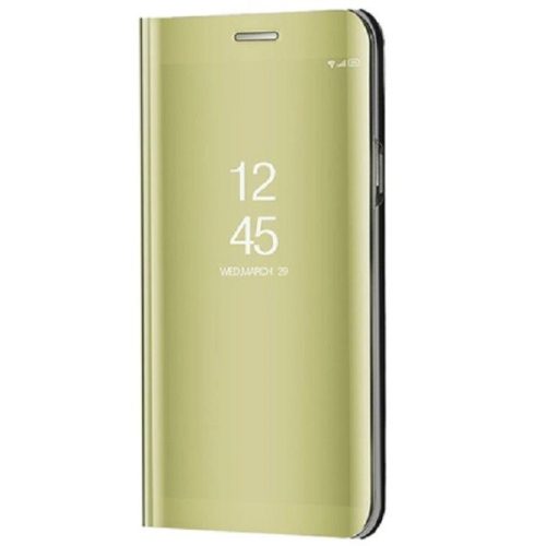 Samsung Galaxy A02s / M02s SM-A025F / M025F, Oldalra nyíló tok, hívás mutatóval, Smart View Cover, Arany