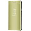 Samsung Galaxy A11 / M11 SM-A115F / M115F, Oldalra nyíló tok, hívás mutatóval, Smart View Cover, Arany