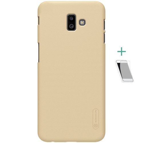 Samsung Galaxy J6 Plus (2018) SM-J610F, Műanyag hátlap védőtok, Nillkin Super Frosted, arany