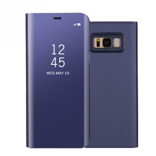 Samsung Galaxy S8 SM-G950, Oldalra nyíló tok, hívás mutatóval, Smart View Cover, Lila